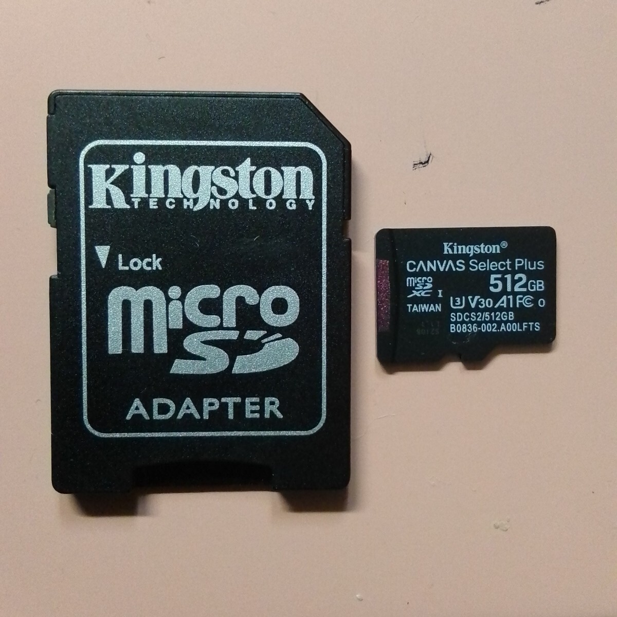 ① 未使用品 Kingston microSDXC 512GB Canvas Select Plus A1 V30 アダプター、ケース付拍卖