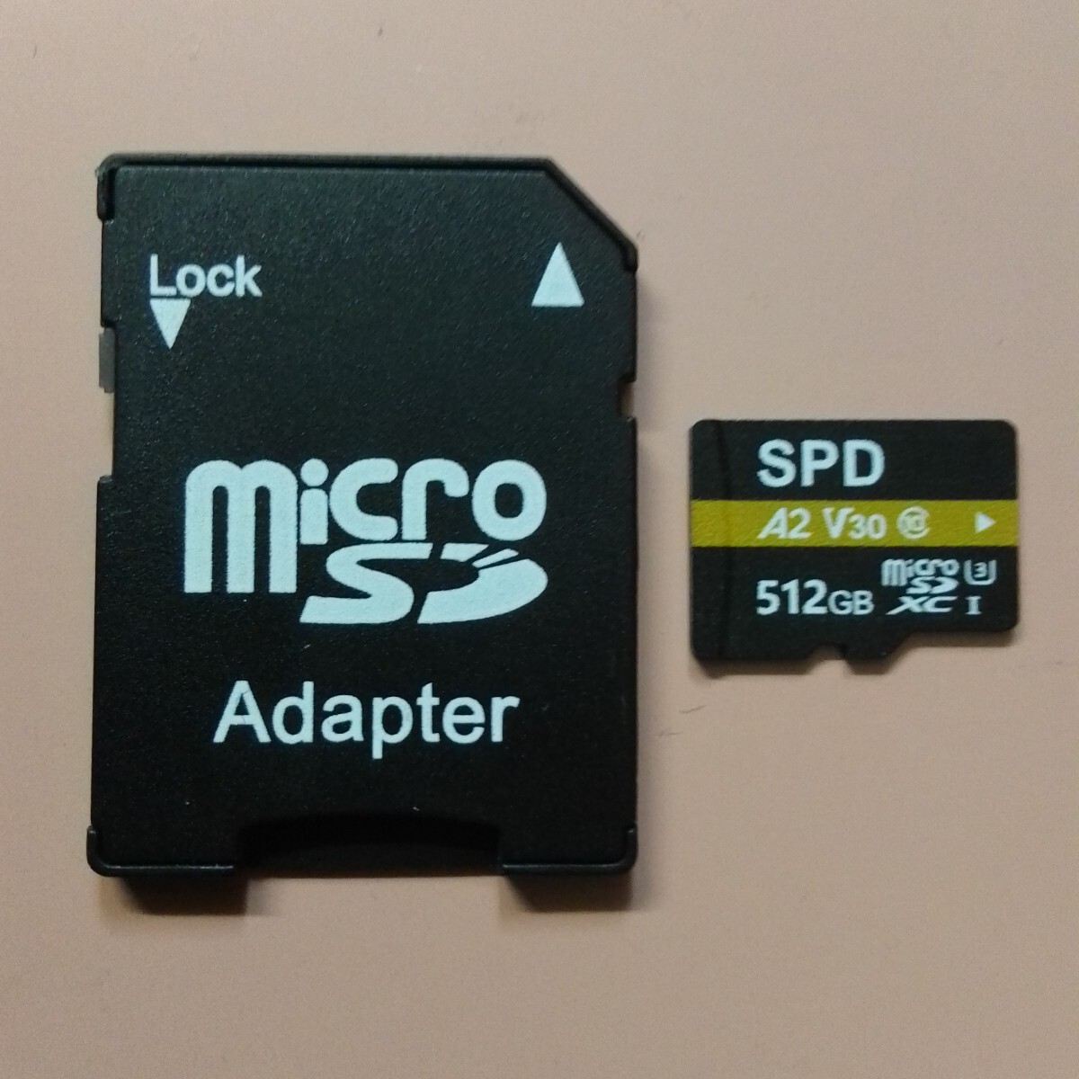 ③ 新品同様品 SPD microSDXC 512GB A2 V30 UHS-I メモリーカード アダプター、ケース付き拍卖