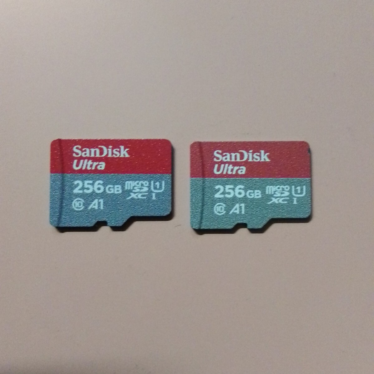 ⑩ 未使用品 SanDisk Ultra microSDXC 256GB 2枚セット アダプター、ケース付き拍卖