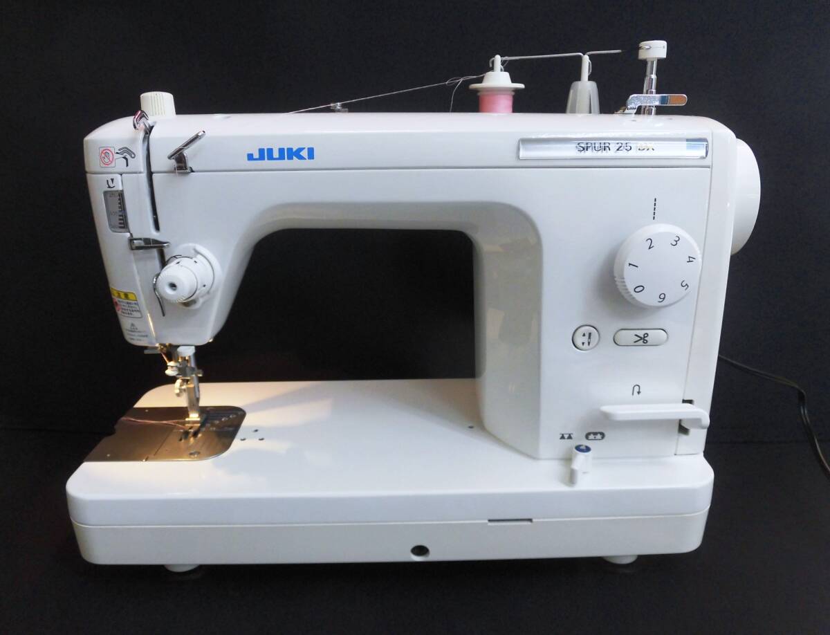 専門店 整備済★ジューキ 職業用ミシン★TL-25DX★SPUR25DX★ボタン穴かがり器付★工業用全回転釜★JUKI★1円~★即決有り拍卖