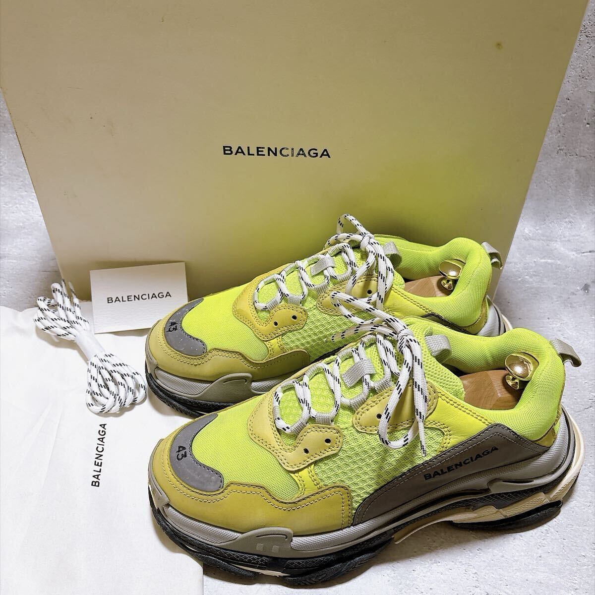 美品 箱付き BALENCIAGA バレンシアガ トリプルS Triple S メンズ スニーカー 28.5cm 1円スタート拍卖
