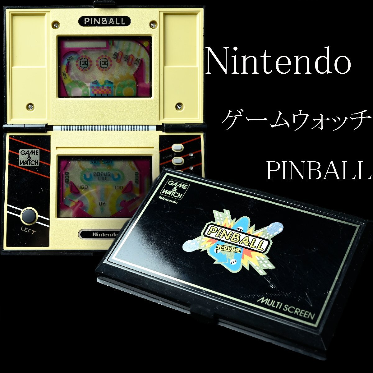 【昊】コレクター委託品 Nintendo 任天堂 ニンテンドー PINBALL ピンボール GAME&WATCH ゲームウォッチ PB-59 1983 日本製 昭和レトロ[M160拍卖