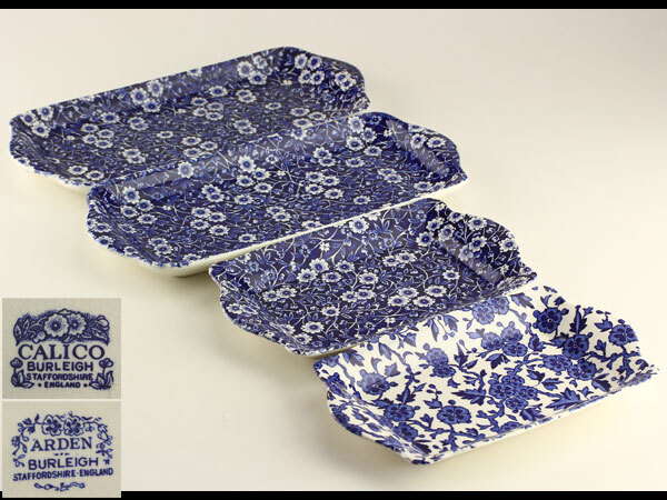 洋食器 BURLEIGH バーレイ CALICO ARDEN プレート 4客 H0123拍卖