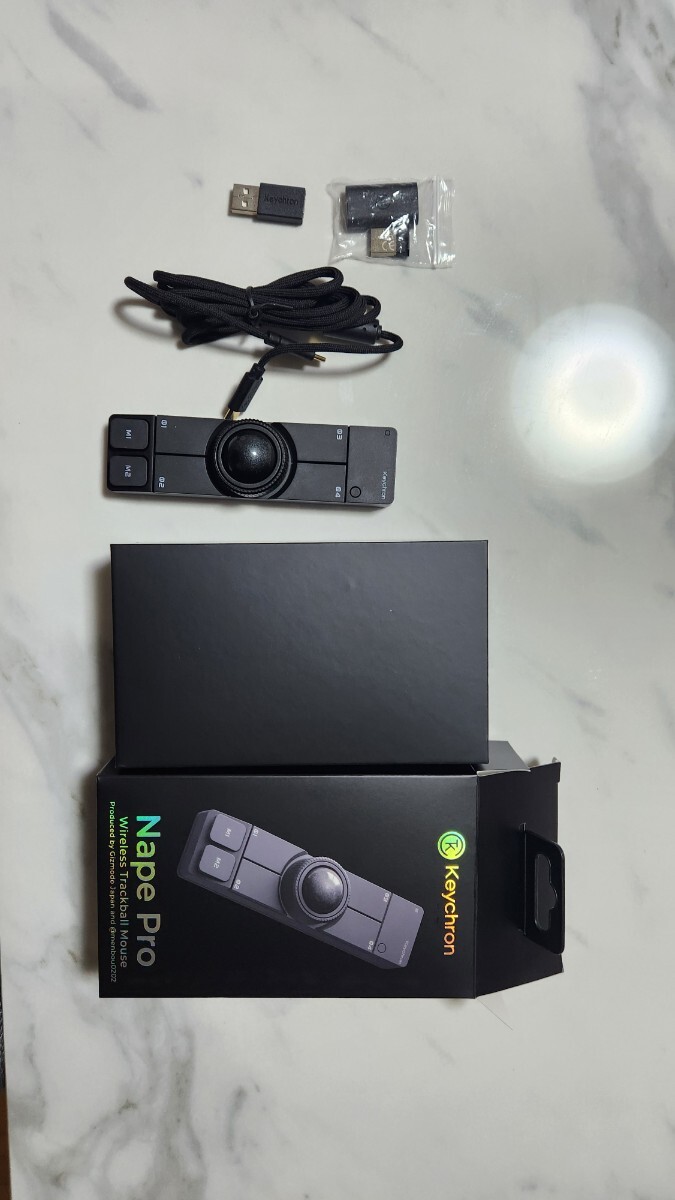 Keychron Nape Pro Wireless Trackball Mouse ブラック拍卖