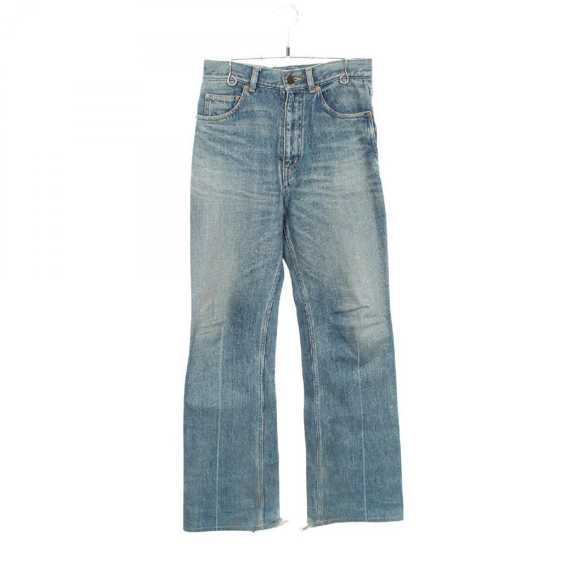 サンローランパリ ブーツカットジーンズ ブランドオフ SAINT LAURENT PARIS コットン デニムパンツ 中古 レディース拍卖