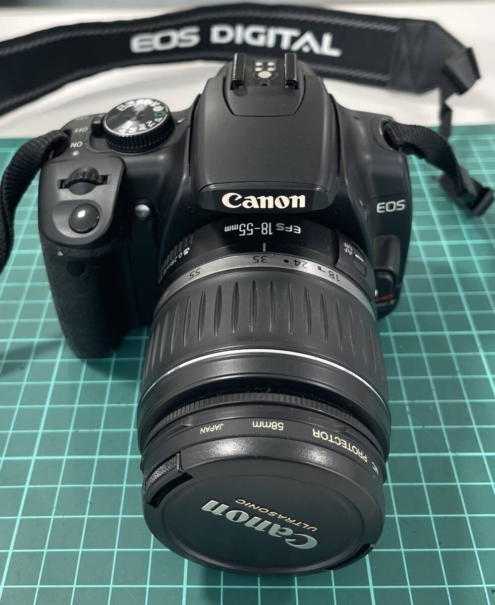 (1円スタート)R0820 Canon キャノン EOS kiss Digital X 18-55mmレンズ付拍卖
