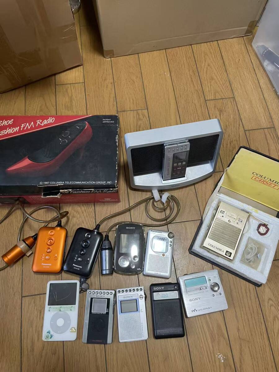 Apple iPod Classic 30GB SONY Walkman Panasonic SANYO COLUMBIA ラジオ MDウォークマン オーディオ機器 まとめ売り-32 ジャンク 未確認拍卖