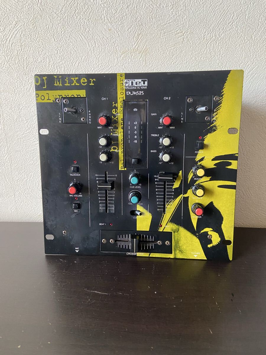 Neu DJミキサー DJM525 2チャンネル プロフェッショナルDJミキサー 中古品 拍卖