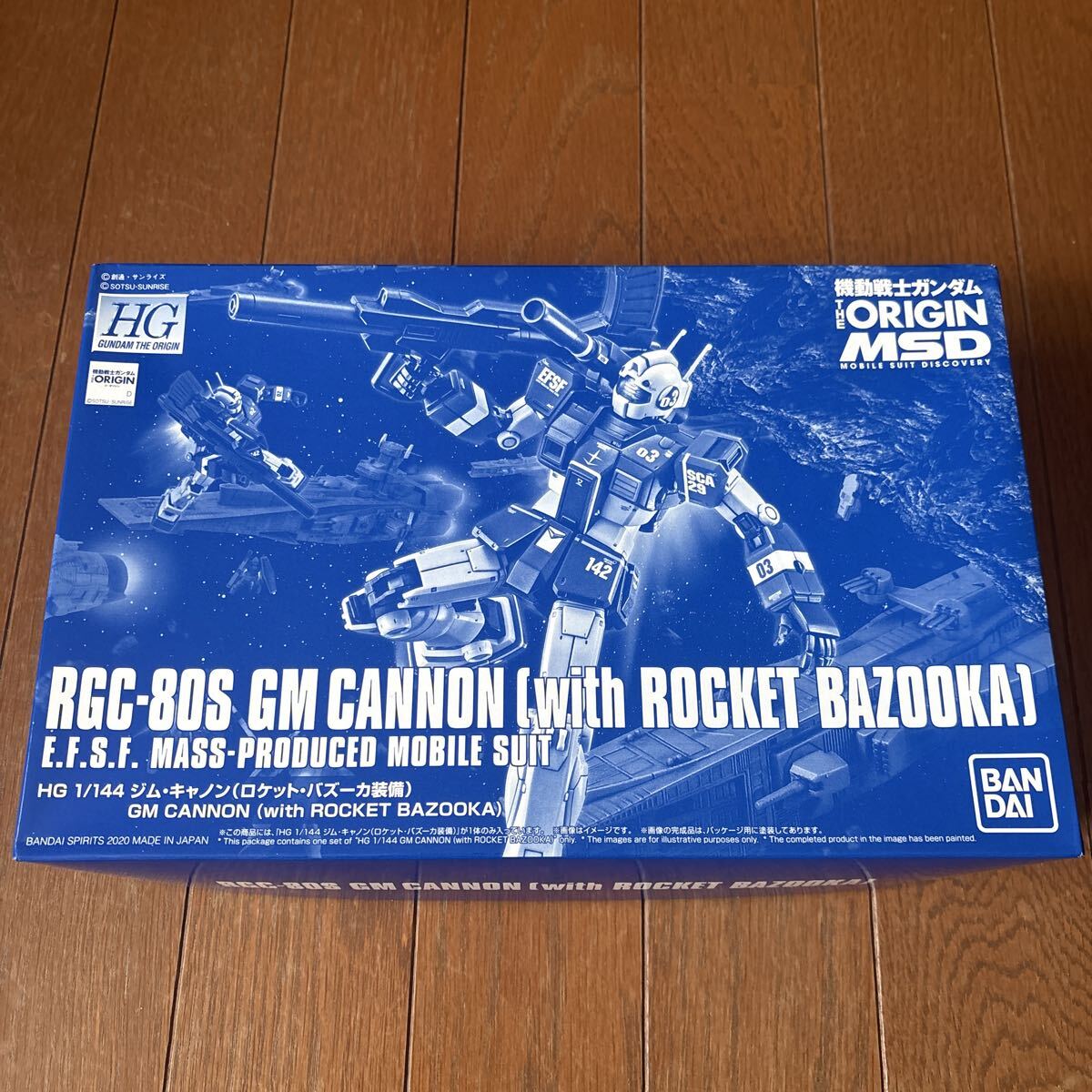 HG 1/144 ジム・キャノン (ロケット・バズーカ装備) 未組立 プレバン THE ORIGIN MSD 機動戦士ガンダム ガンプラ 1円出品拍卖