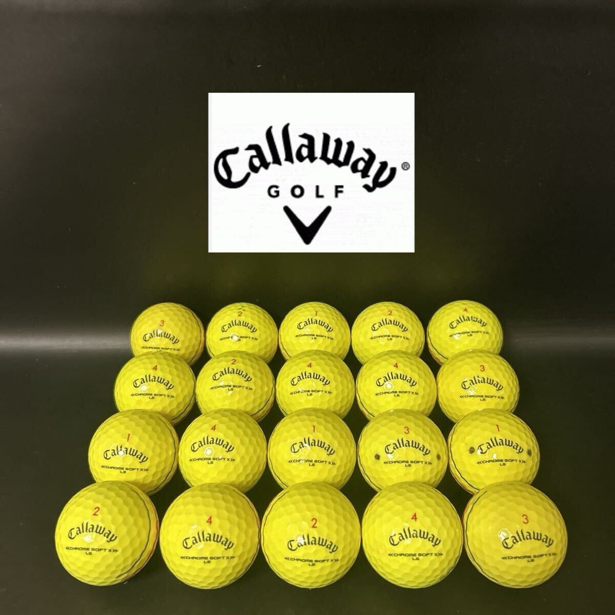 【MC92】 S〜Aランク●キャロウェイ ●Callaway●CHROME SOFT XLS●クロムソフトXLS●トリプルトラック●ロストボール●良品●洗浄済●1円拍卖