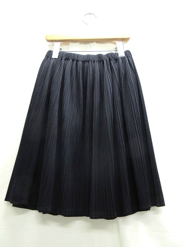 ISSEY MIYAKE イッセイミヤケ プリーツスカート Skirt S PP05-JG612 ネイビー ポリエステル100% 三宅一生 日本製拍卖