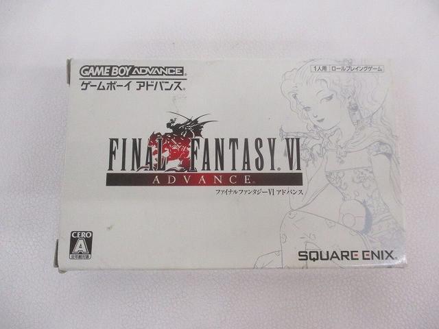 中古品 ゲーム ゲームボーイアドバンス ソフト ファイナルファンタジーVI 箱説付き拍卖