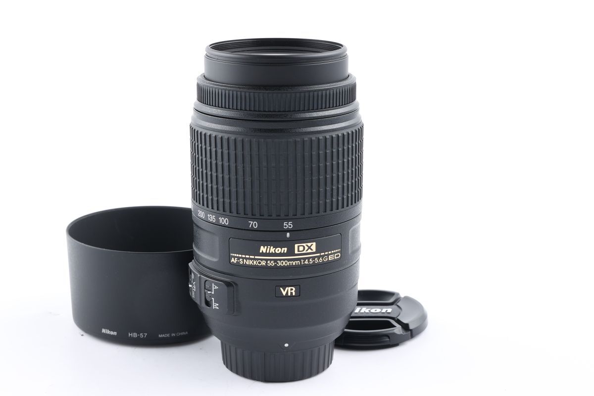 【かめらや】01544 美品 Nikon AF-S DX NIKKOR 55-300mm F4.5-5.6G ED VR AF望遠ズームレンズ Fマウント拍卖