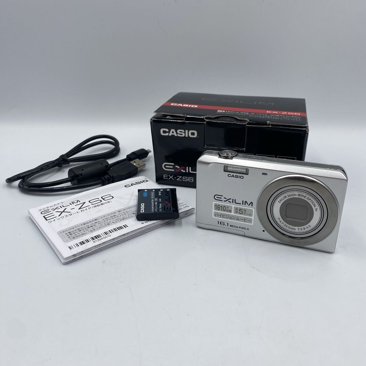 ★【売り切り】CASIO カシオ コンパクトデジタルカメラ EXILIM エクシリム EX-ZS6 ※通電確認済み拍卖