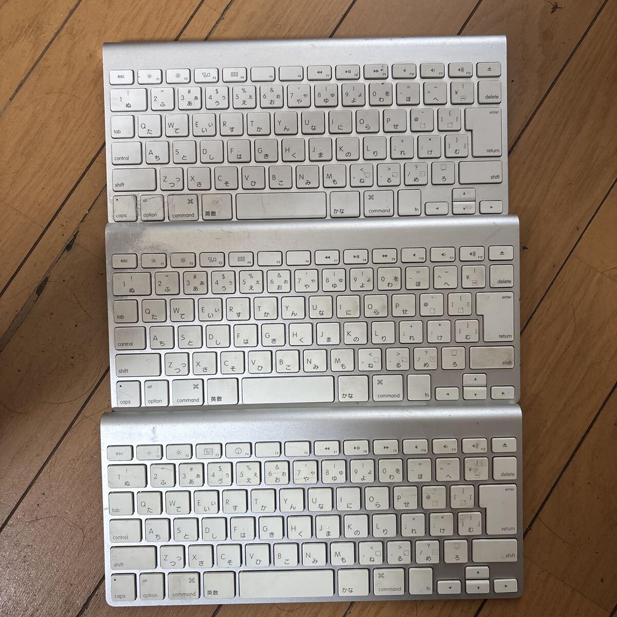 【299円スタート】Apple Wireless Keyboard 3点セット A1314 等 JIS配列 アップル 純正 無線キーボード【ジャンク品】まとめ売り拍卖