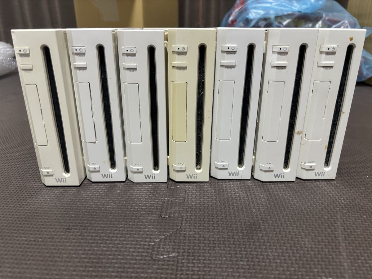 Nintendo 任天堂 Wii ゲーム機 ウィー RVL-001 まとめ 7台 ホワイト 本体 ゲーム機本体拍卖