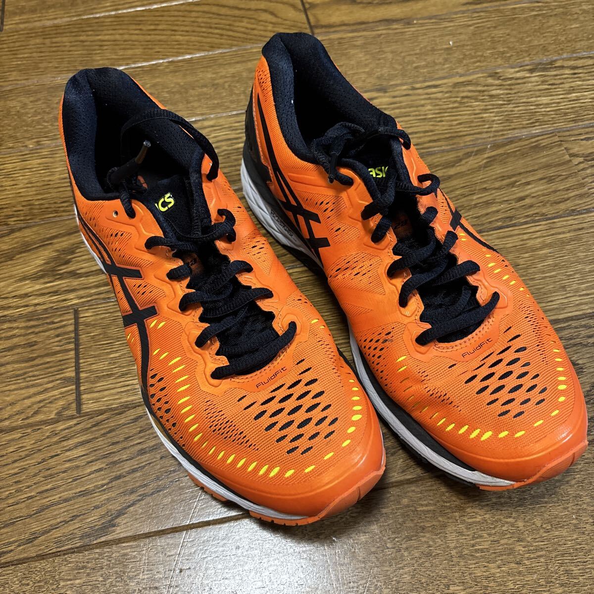 ASICS アシックス ランニングシューズ オレンジ×ブラック 27.5cm 拍卖
