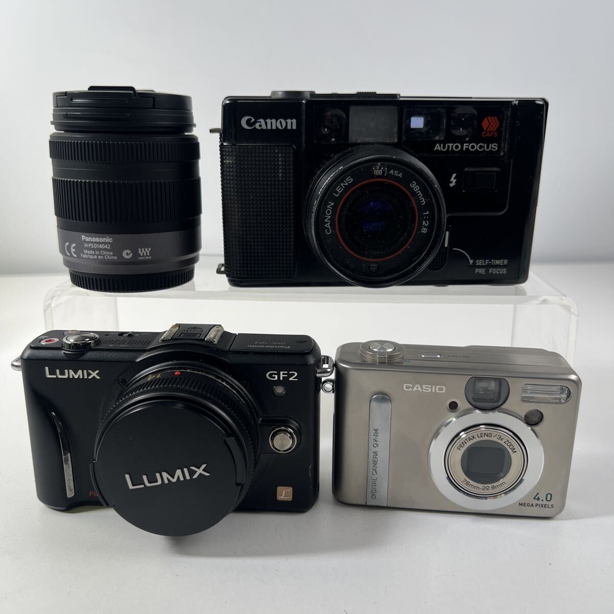 【8/11D】 Panasonic LUMIX GF2 CASIO N78 デジタルカメラ レンズ Canon AF35M フィルムカメラ 拍卖