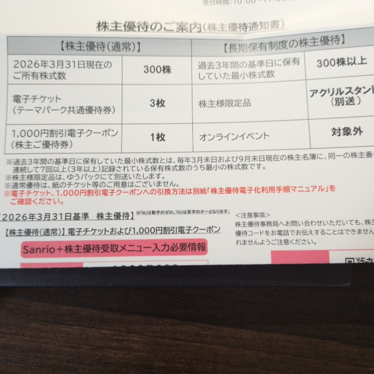 【普通郵便送料無料】サンリオ 株主優待券 サンリオピューロランド 電子チケット3枚 & 電子クーポン1000円割引券拍卖