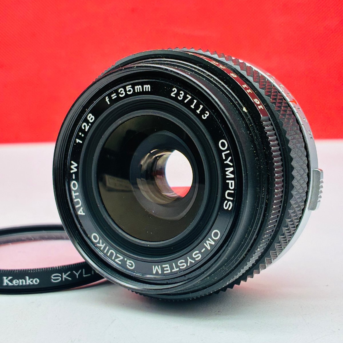 P42 OLYMPUS OM-SYSTEM G.ZUIKO AUTO-W F2.8 35mm カメラ レンズ オリンパス拍卖