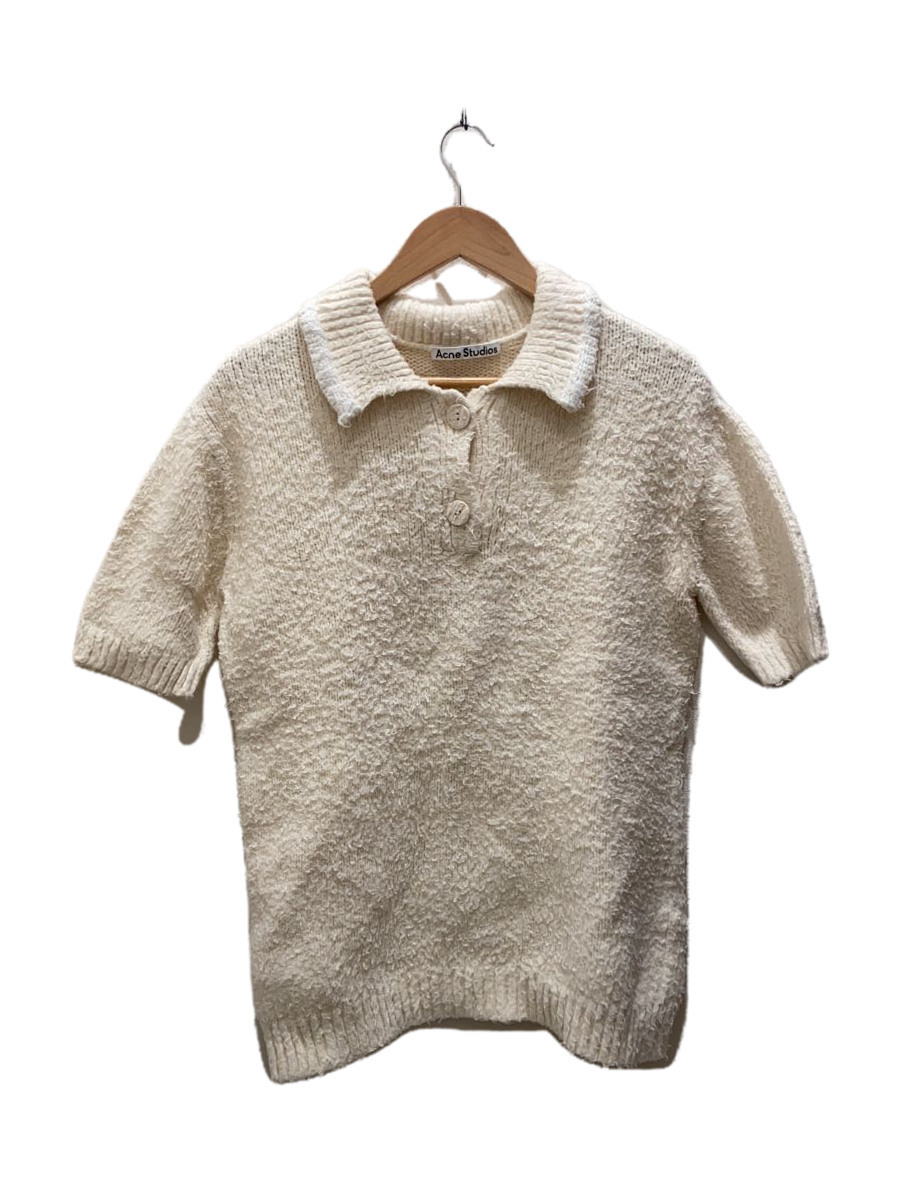 Acne Studios(Acne)◆ニットポロシャツ/S/コットン/WHT/FN-WN-KNIT000337//拍卖