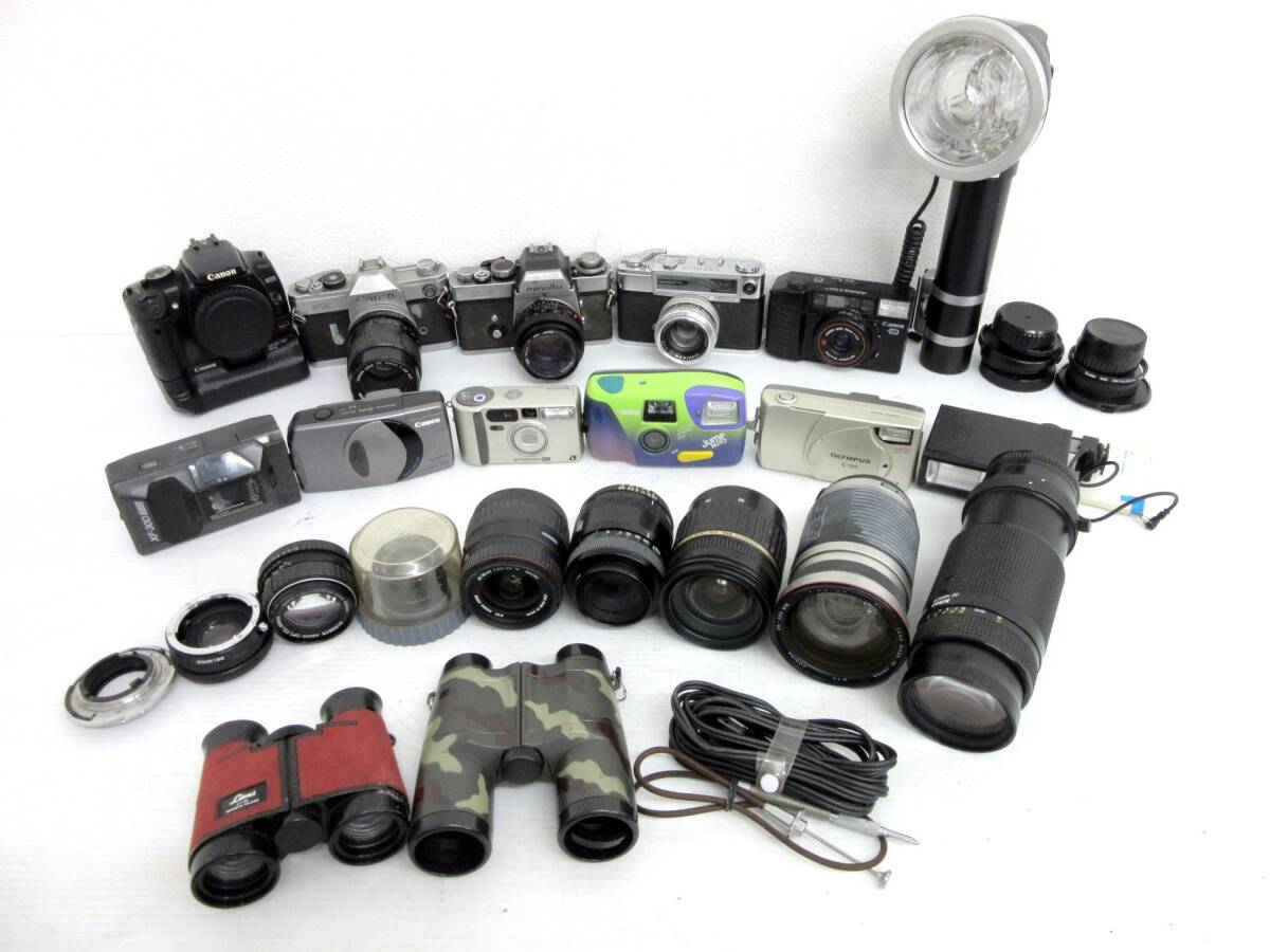 【CANON/MINOLTA/Nikon/OLYMPUS他】未③26//カメラ、レンズ、アクセサリー等まとめ拍卖