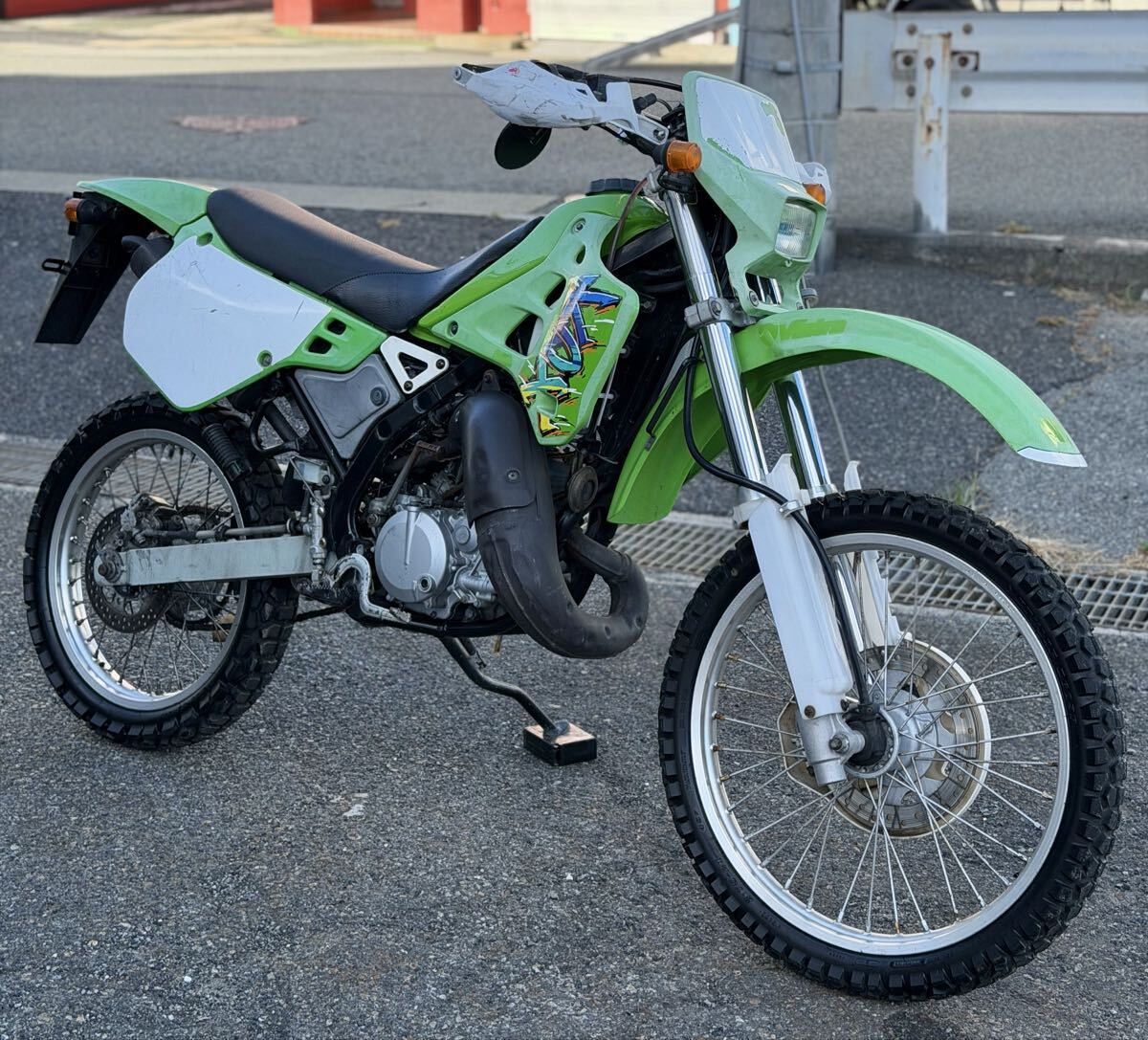 希少2スト カワサキ KDX125SR DX125A 実動車 旧車 125cc 水冷2ストオフロード エンジン好調 機関良好 電装灯火類OK 神戸市より拍卖