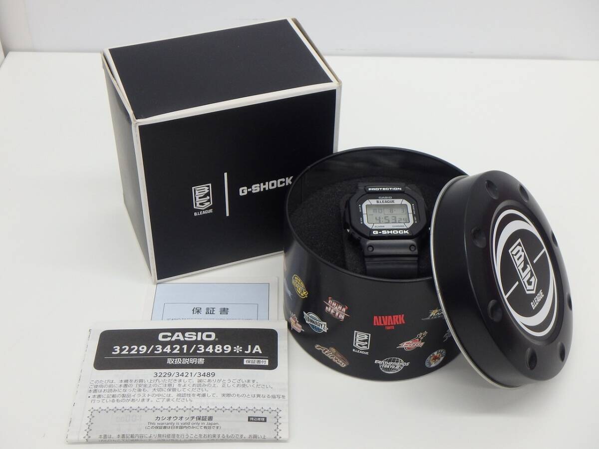 時計祭 カシオ ジーショック G-SHOCK デジタル腕時計 BリーグコラボモデルDW5600VT DW-5600BLG21-1JR CASIO 稼働品 中古保管品拍卖