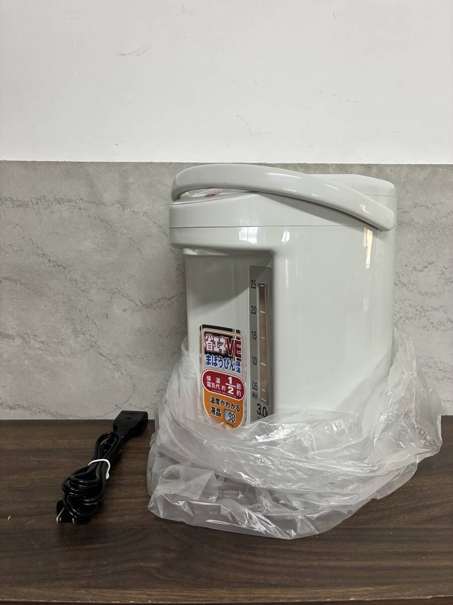 新品 未使用 デッドストック 象印 VE電気まほうびん パオーン 3.0L CV-AX30 2002年製 電気ポット 魔法瓶 100サイズ 118拍卖
