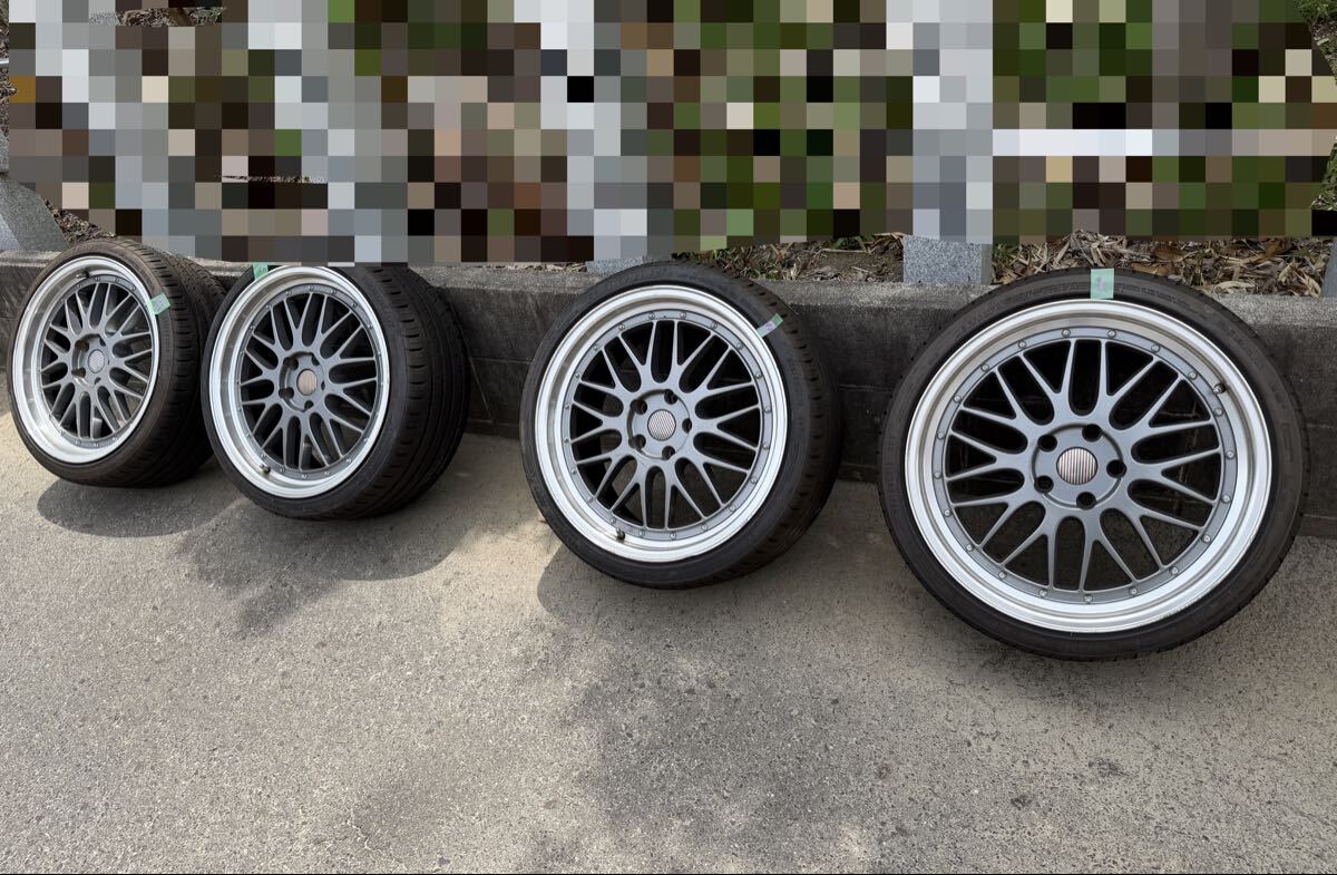 愛知県引き取り希望 19インチ 8.5J 114.3 5h jzx100にて使用 ホイールタイヤセット4輪分拍卖