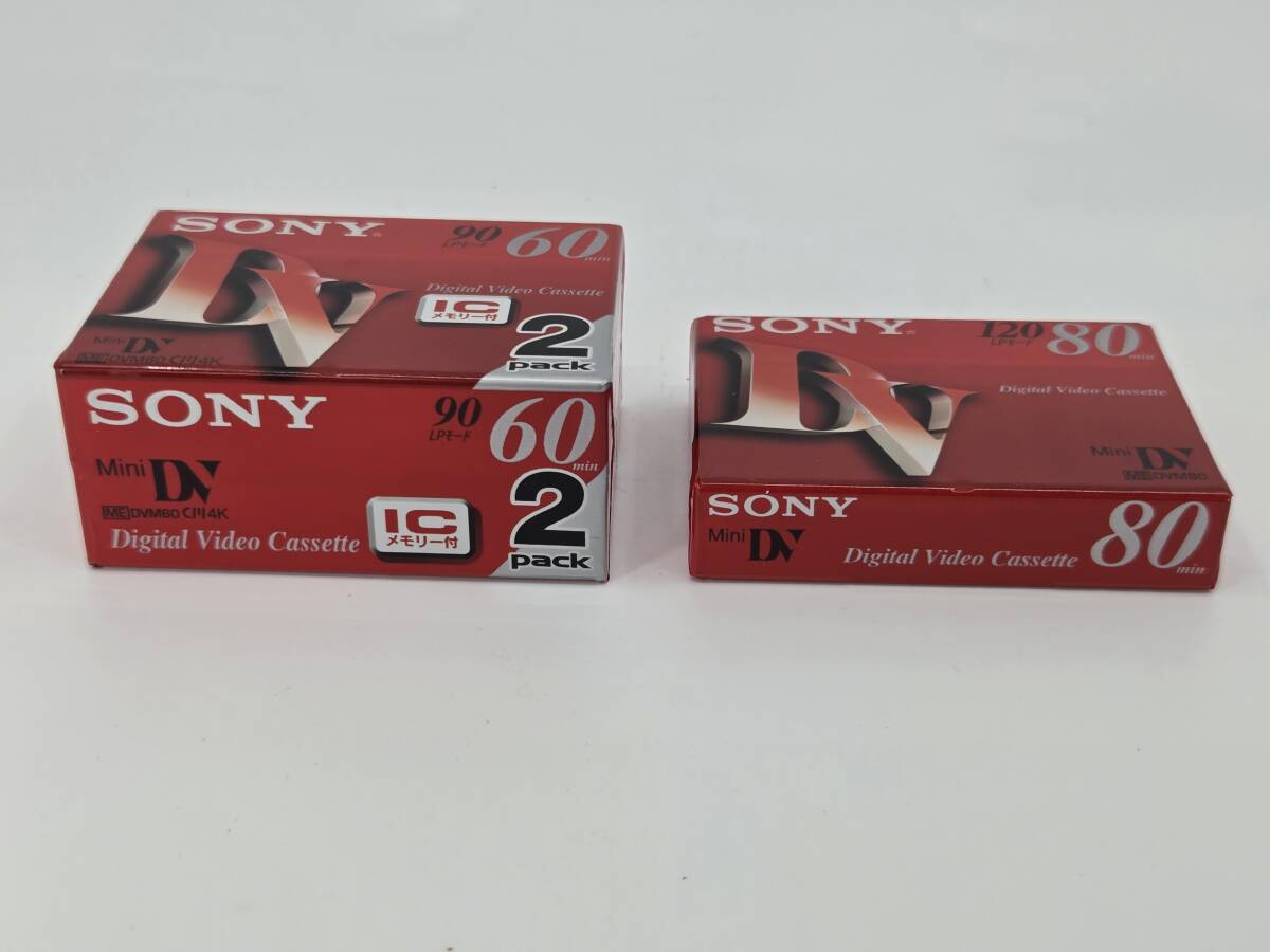【未開封・未使用】 SONY MiniDV ミニDVカセット 2DVM60RM3 60分×2本 DVM80R3 80分×1本 計3本拍卖