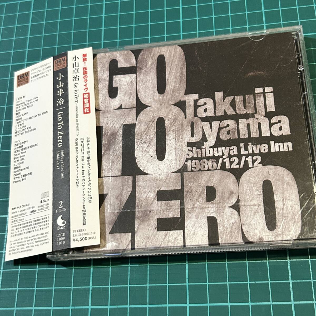 即決 送料込 小山卓治 Go To Zero -Shibuya Live Inn 1986/12/12- LZCD-1009/1010 帯付 二枚組ライブ盤拍卖