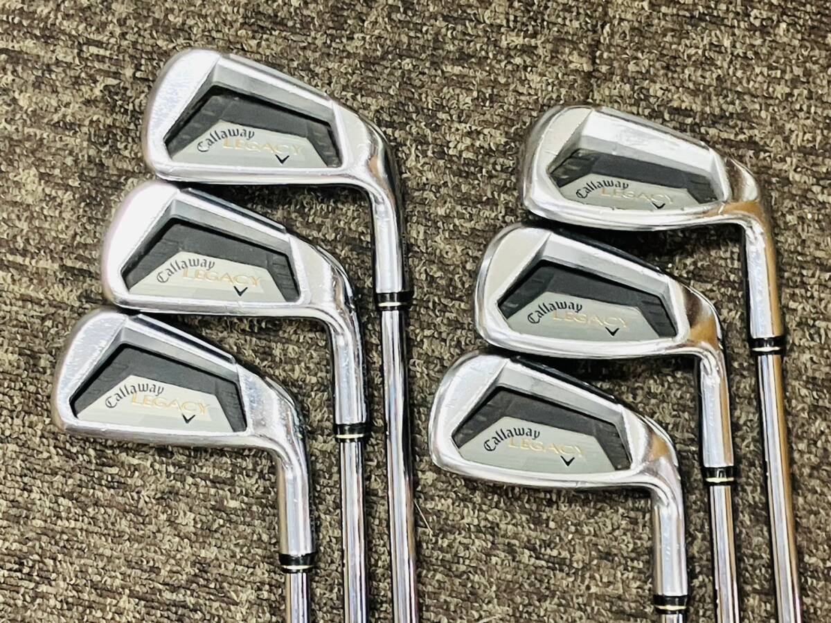 【現状品】Callaway キャロウェイ LEGACY レガシー ゴルフクラブ 6本セット 5~9P N.S.PRO 850GH アイアンセット 新溝適合 右利き 名器拍卖