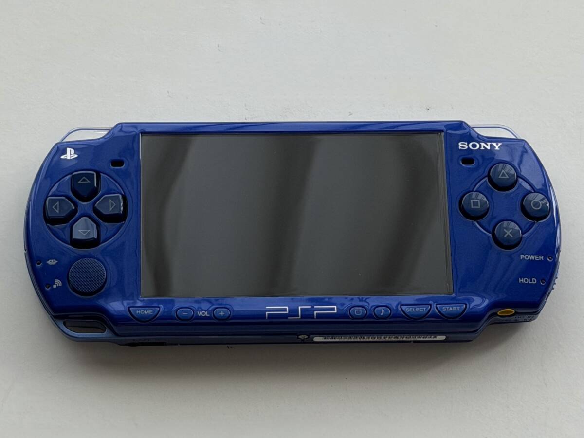 【USED】 SONY PSP PlayStation Portable メタリックブルー 難あり 付属品多数拍卖