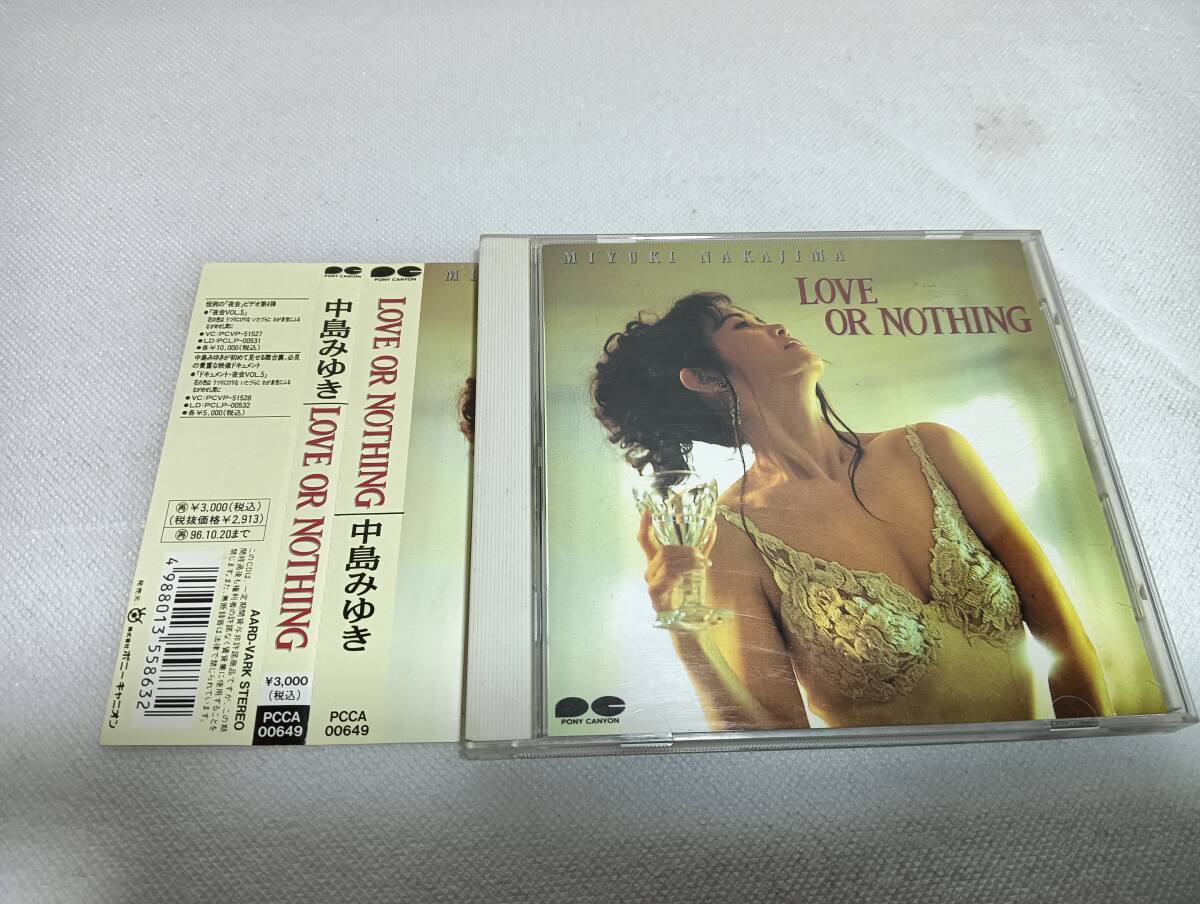 C4029 「CD」 LOVE OR NOTHING / 中島みゆき 帯付 音声確認済拍卖