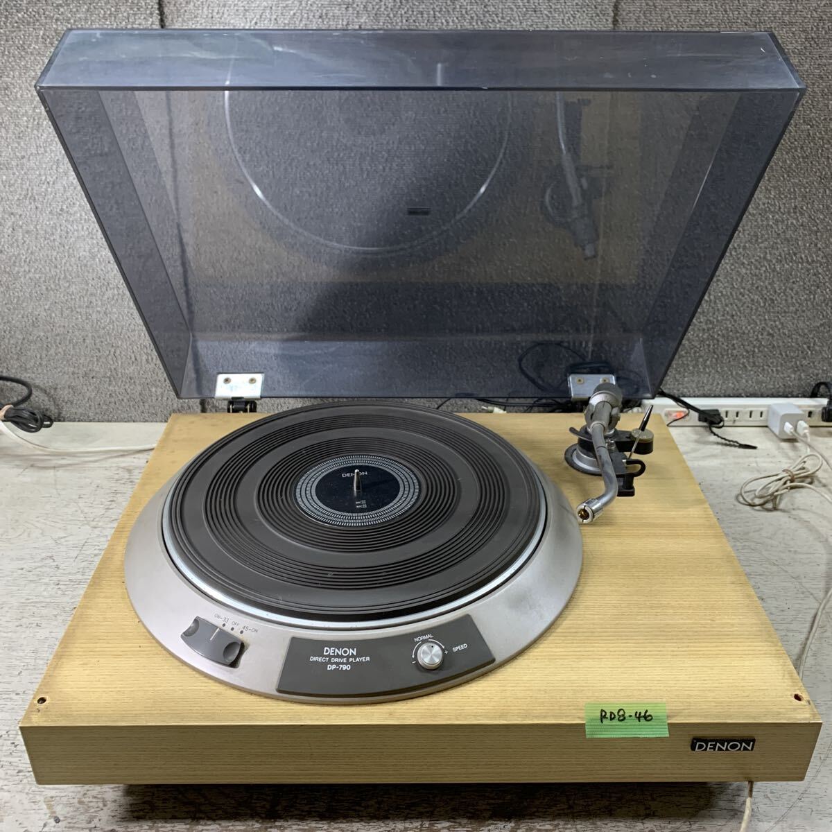RD8-46 激安 レコードプレーヤー DENON DP-790 DIRECT DRIVE PLEYER 通電NG 中古現状品 ※3回再出品で処分拍卖