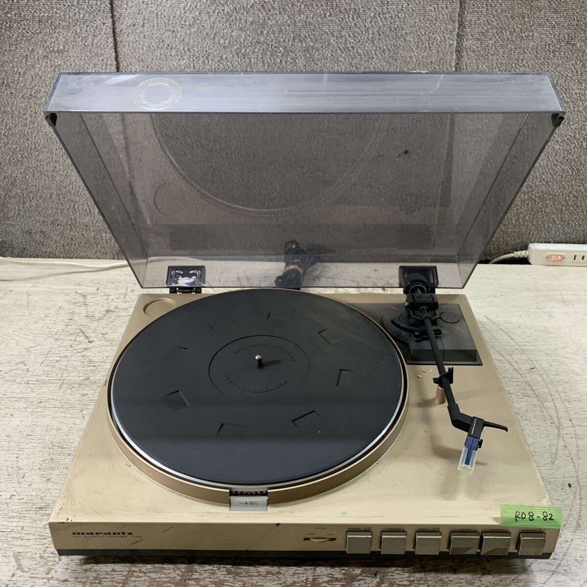 RD8-82 激安 レコーダープレーヤー MARANTZ TT340 FULL AUTOMATIC TURNTABLE 通電未確認 中古現状品 ※3回再出品で処分拍卖