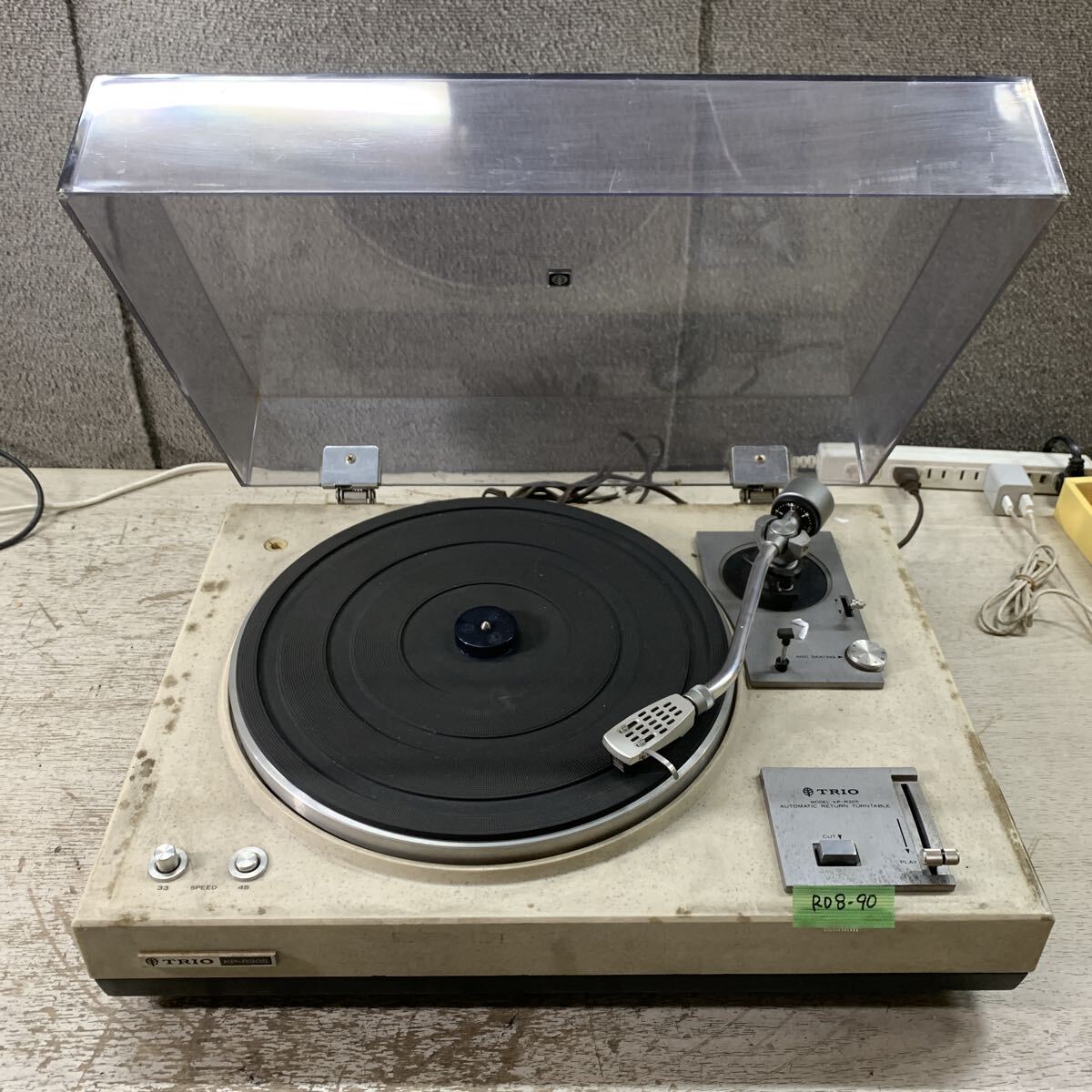 RD8-90 激安 レコーダープレーヤー TRIO KP-R305 AUTOMATIC RETURN TURNTABLE 通電NG 中古現状品 ※3回再出品で処分拍卖