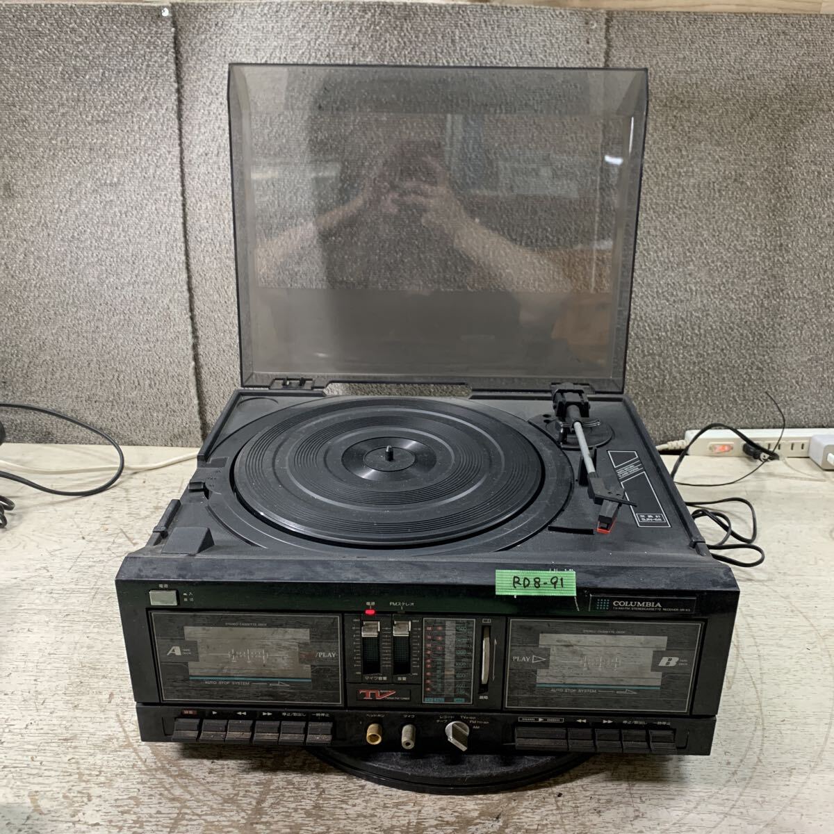 RD8-91 激安 レコーダープレーヤー COLUMBIA SR-K5 通電OK 中古現状品 ※3回再出品で処分拍卖