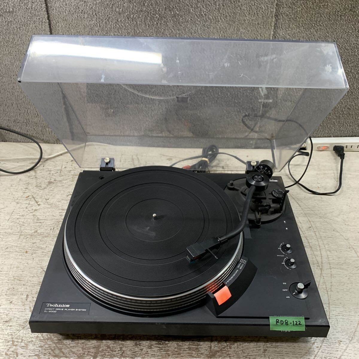 RD8-122 激安 レコードプレーヤー TECHNICS SL-2000 DIRECT DRIVE PLEYER SYSTEM 簡易動作確認済み 中古現状品 ※3回再出品で処分拍卖