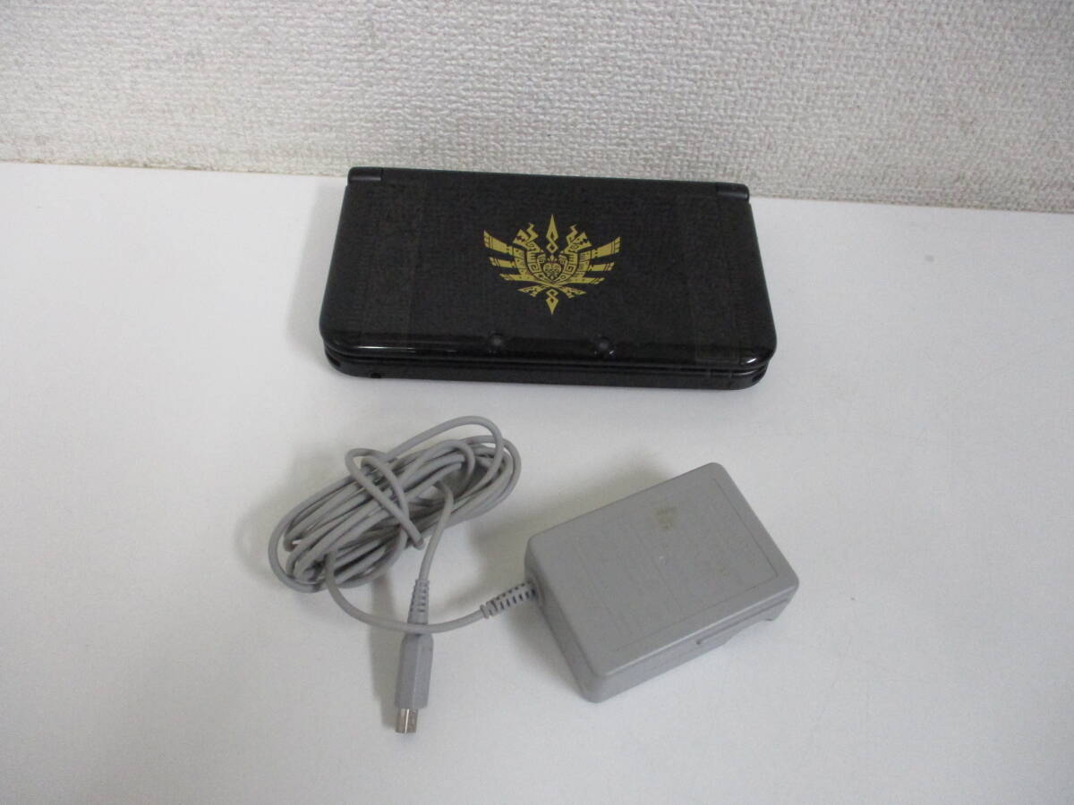 Nintendo 任天堂 NINTENDO 3DS LL SPR-001 モンスターハンター4スペシャルパック 本体 ACアダプタ SD16GB ソフト付 中古品 激安1円スタート拍卖