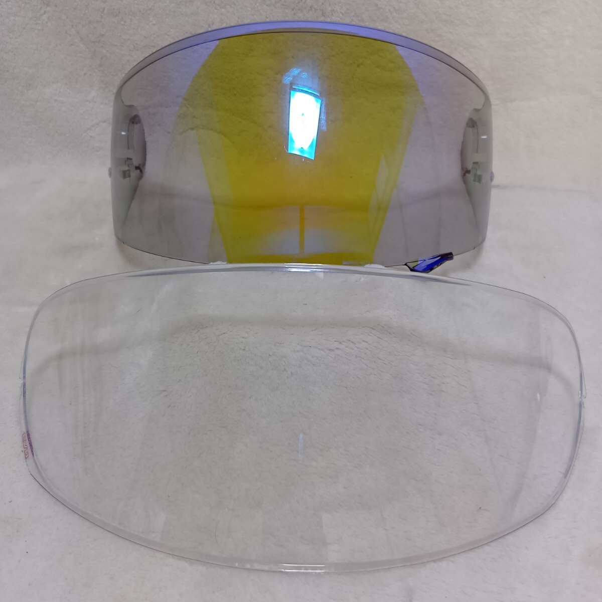 売切りSHOEI美品CNS-1スモークミラーシールド青ブルー系?ピンロックevoシート付き/GT-AirエアーGT-Air2/GT-AirⅡ/NEOTEC/OPTICSON拍卖