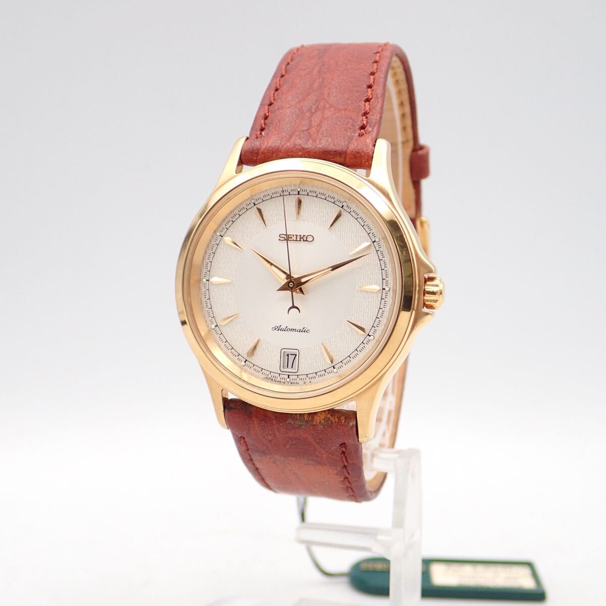 か07182【極美品】SEIKO セイコー メカニカル 自動巻 25石 デイト 4S15-8030 メンズ 腕時計 稼働品拍卖