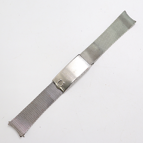 1円 オメガ 純正ベルト シルバーカラー 18mm用 メンズ腕時計 2000000 NSK KUT拍卖