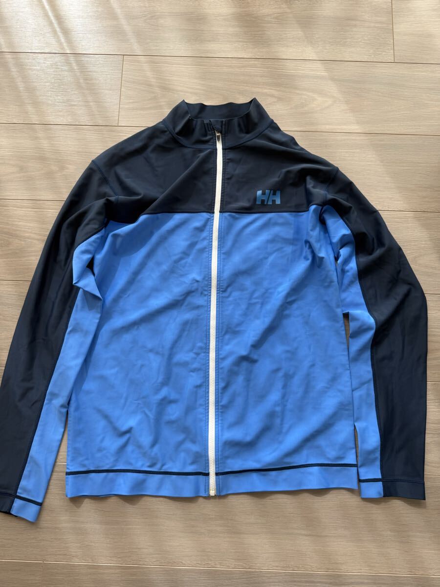 HELLY HANSEN ヘリーハンセン ラッシュガード ネイビー×ブルー サイズM拍卖