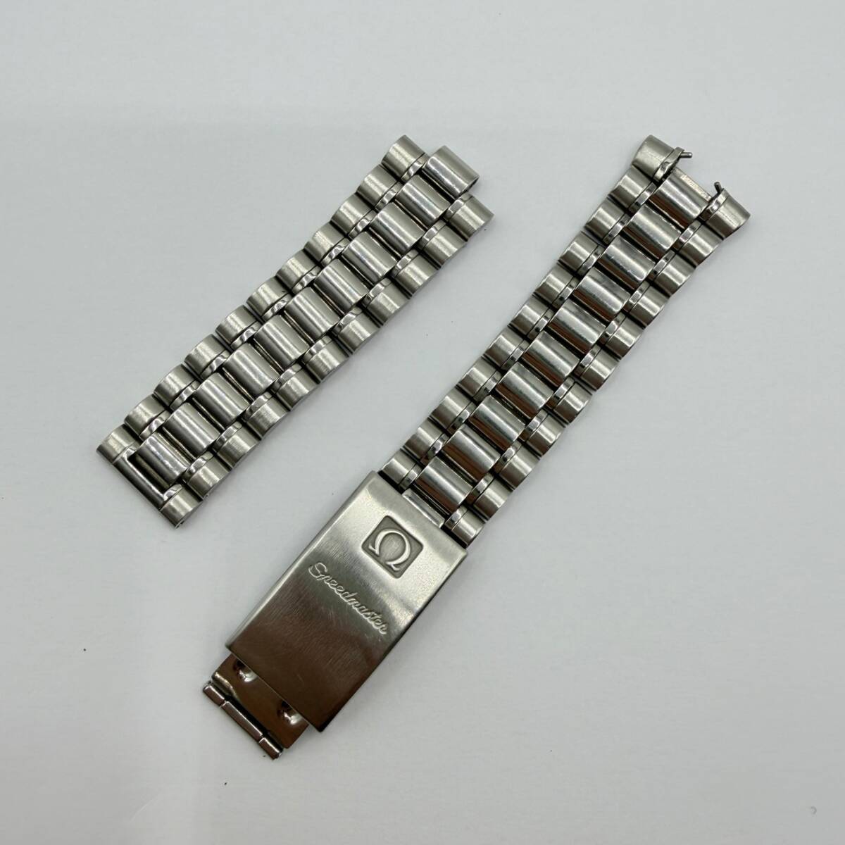 1円~ 【ジャンク】 純正 OMEGA オメガ スピードマスター SSブレス Ref.1469 FF欠品 破損あり バックル/コマ 部品取り リペア用拍卖