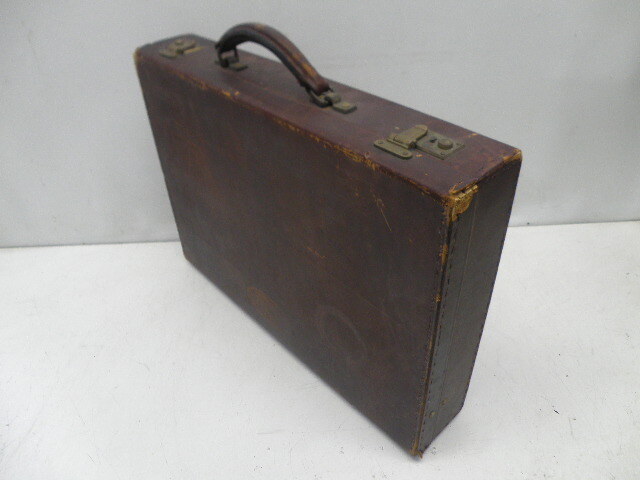 Borrelli!ボレッリ!本革!アタッシュケース!44×31.5×8.5cm(茶)拍卖