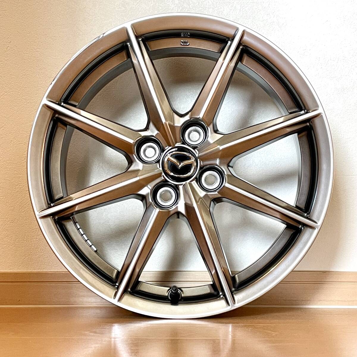 マツダ ロードスター ND5RE 2025年 純正アルミホール 高輝度塗装 1本 16インチ 4穴 PCD100 6.5J +45拍卖