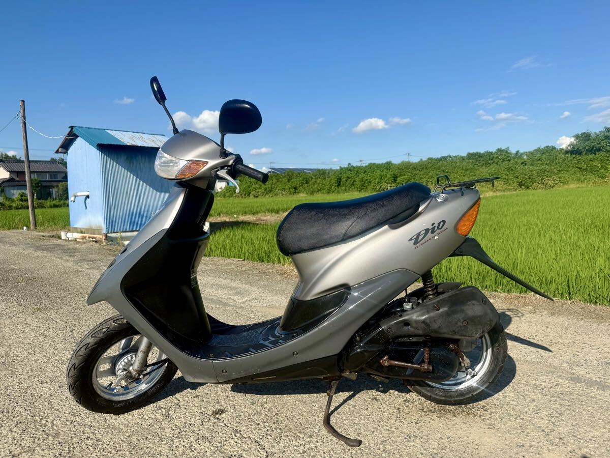 ホンダ ライブ ディオ 実働 埼玉発 熊谷市 2スト 原付き スクーター AF34 書類付き 検)DIO レッツ タクト セピア ミント拍卖