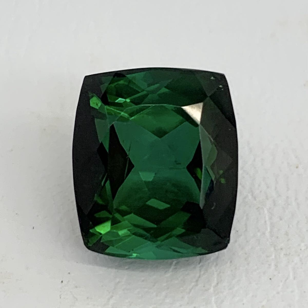 1円~! 天然 トルマリン ルース 14.4ct 2.9g ファンシーカット 鑑別書 付き 裸石 グリーン 緑 拍卖